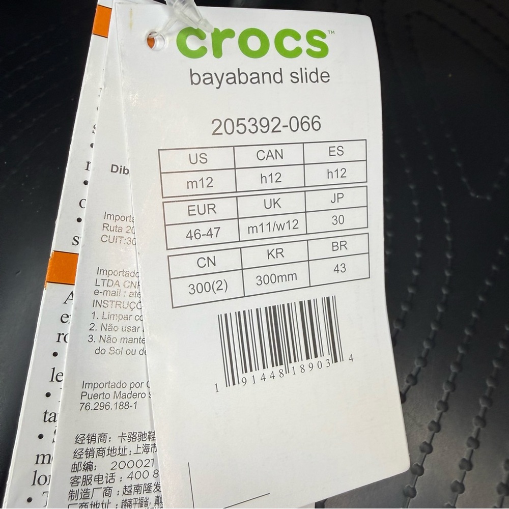 CROCS Men’s Bayaband Slide Sandals NWT - Picture 5 of 5